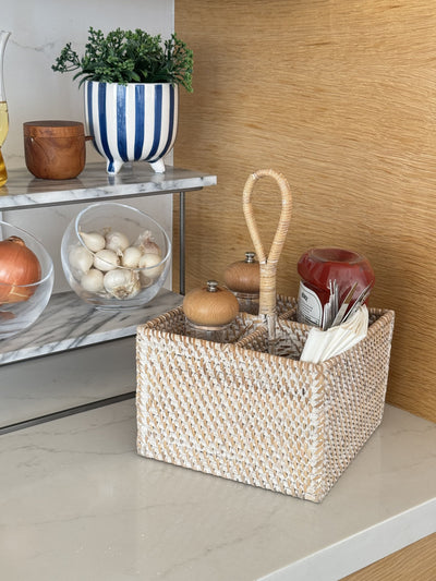 Loma Rattan Bottle Caddy