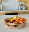 Rattan Loop Fruit and Vegetable Bowl & Decorative Centerpiece