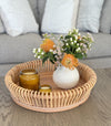 Rattan Loop Fruit and Vegetable Bowl & Decorative Centerpiece