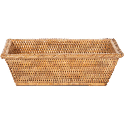 La Jolla Multipurpose Countertop and Shelf Storage Basket, Honey-Brown