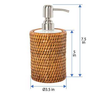 La Jolla Rattan Liquid Soap Dispenser