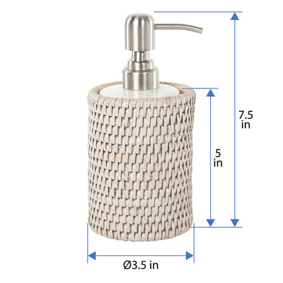 La Jolla Rattan Liquid Soap Dispenser