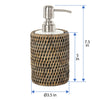 La Jolla Rattan Liquid Soap Dispenser