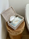 La Jolla Rattan Storage Box for Wet Wipes, Jewelery and More