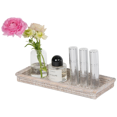 La Jolla Rattan Perfume, Vanity & Bathroom Counter Top Tray