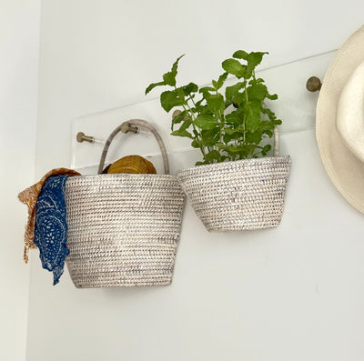 La Jolla Rattan Wall Basket