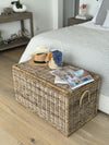 Rattan Kobo Decorative Storage Trunk with Lid, Natural