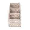 La Jolla Rattan 3 Compartment  Desk, Drawer, Shelf and  Cabinet Tray Organizer