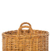 Lacak Round Rattan Decorative Storage Basket with Handles