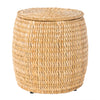 Barrel Sea Grass Decortive Storage Stool & Side Table, Natural