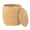 Barrel Sea Grass Decortive Storage Stool & Side Table, Natural