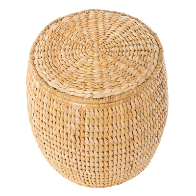 Barrel Sea Grass Decortive Storage Stool & Side Table, Natural