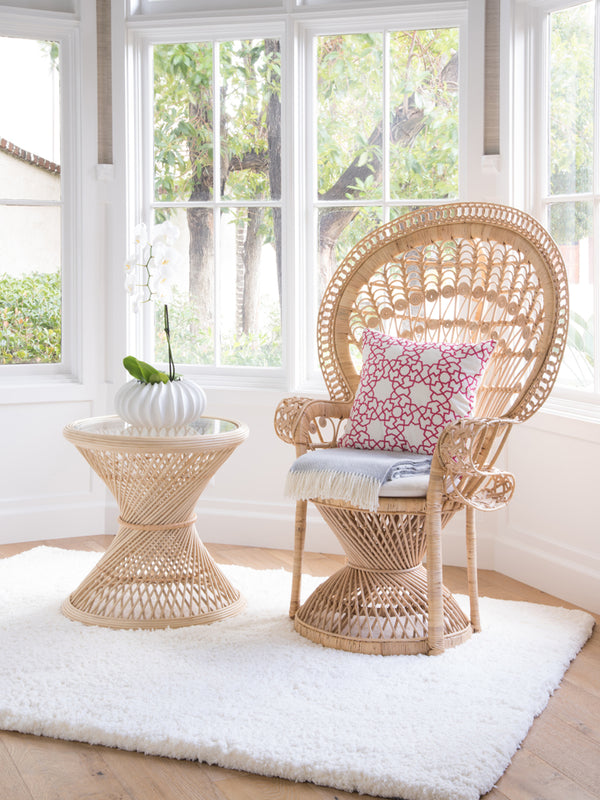 Grand Peacock Chair in Rattan Kouboo