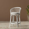 white wicker counter stools