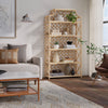 Rattan Chippendale Bookshelf, Natural