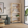 Sunrise Natural Rattan Bookshelf with 4 Shelves - Freestanding Display Shelving Unit -  Storage Bookshelf