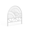 Sunrise Rattan Headboard, White