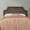 Nias Classic Rattan Headboard , Antique Brown