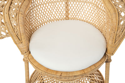 Supreme Rattan Grand Peacock Chair, Natural