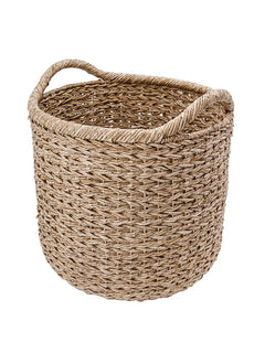 Kouboo Large Striped Wicker Storage Basket