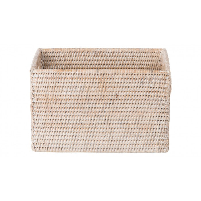 Kouboo Large Striped Wicker Storage Basket